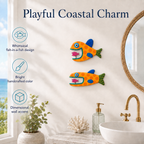 Whimsical Spring-Mouth Fish Wall Decor