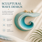 Sculptural Ocean Wave Floating Shelf