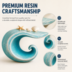 Sculptural Ocean Wave Floating Shelf