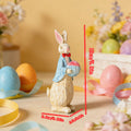 🐰 Easter Bunny Family Figurines – Rustic Resin Spring Decor 🥕✨