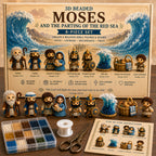 3D Beaded Nativity Collection DIY Kit – Handmade Christmas Faith Craft Set (8-Piece Set)