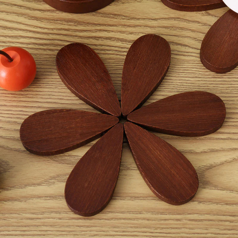Christmas Tree-Shaped Trivet & Coaster Set