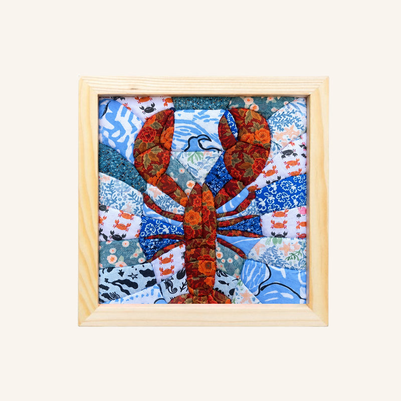 DIY Fabric Art Kit | No-Sew Fabric Mosaic Wall Art Craft with Frame & Tools