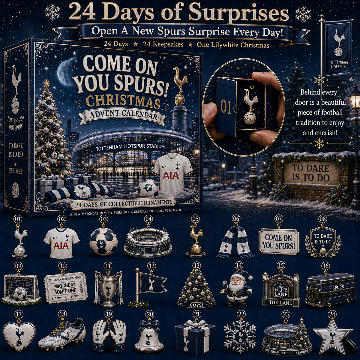 🎄 Come On You Spurs! Football Christmas Advent Calendar