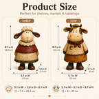 Vintage Harvest Sheep & Cow Figurines