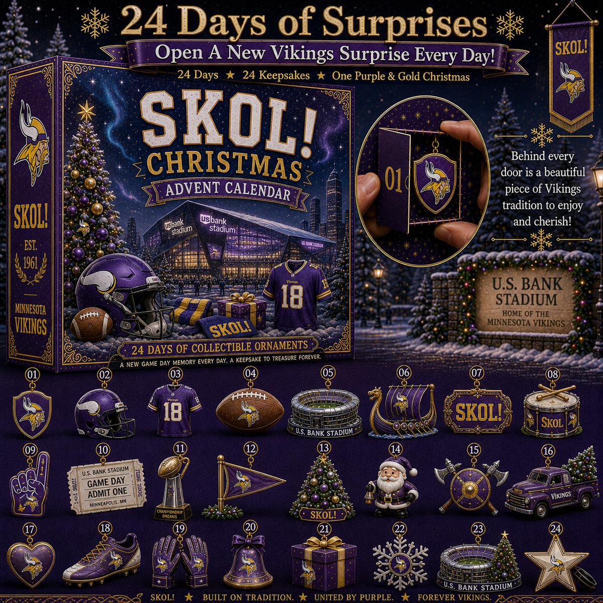 🎄 SKOL! Football Christmas Advent Calendar