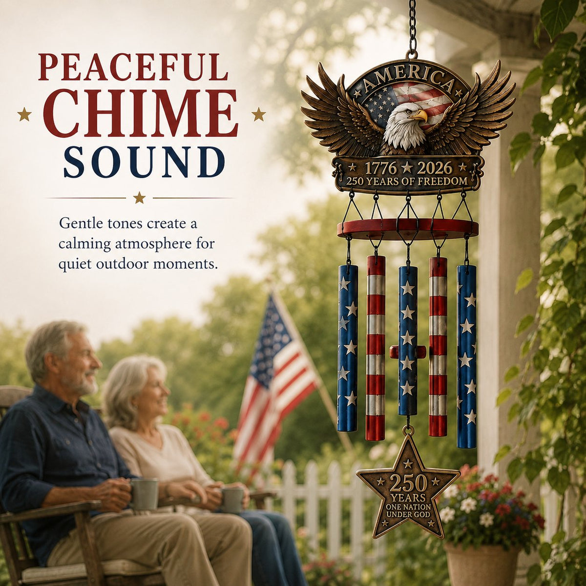 250 Years of Freedom Commemorate Wind Chime