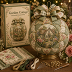🌿 Garden & Birds Patchwork Ornament DIY Kit