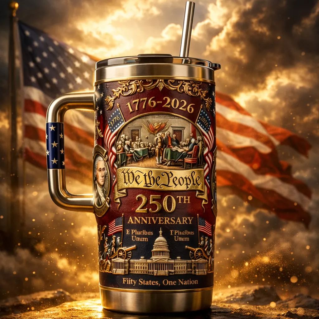 U.S. 250th Anniversary Commemorative Travel Tumbler (1776-2026)
