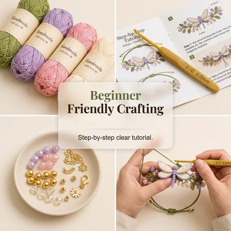 Nature-Inspired DIY Crochet Bracelet Kit